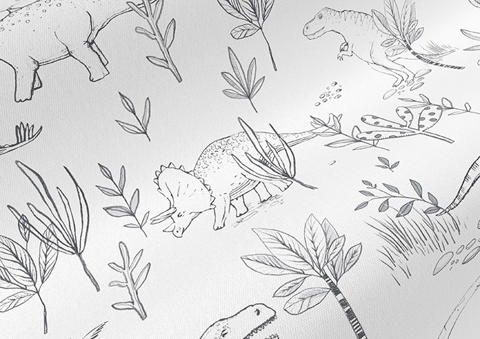 Dino Park, Anthracite - Twist&Fit Roman Blind - Image 4